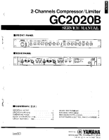 Yamaha GC-2020-B - Service Manual